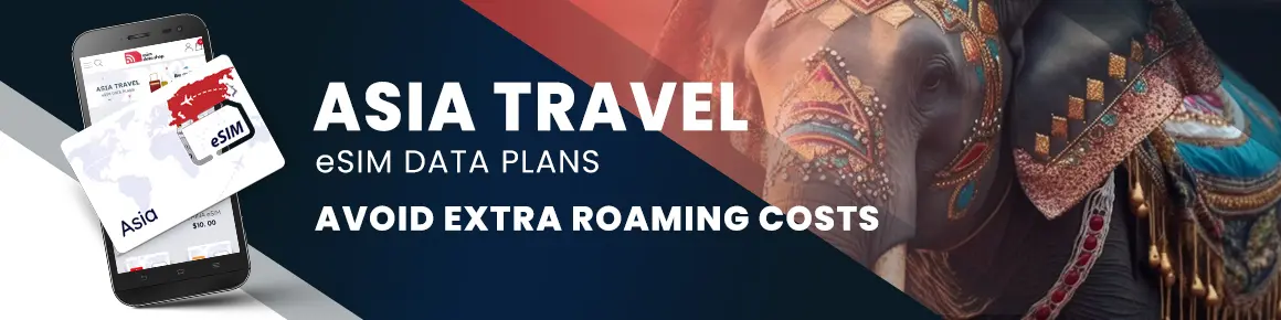 Esim data plans for Asia countries.