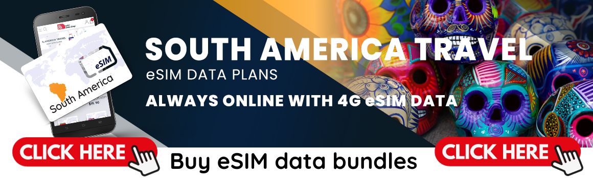 eSIM data plans for South America
