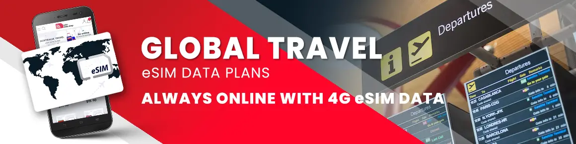 Regional esim data plans banner